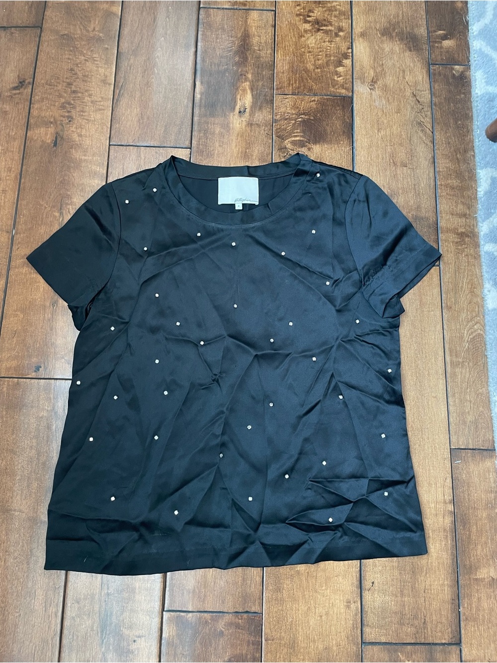 3.1 Philip Lim Silky Jewelled T Shirt Size 4